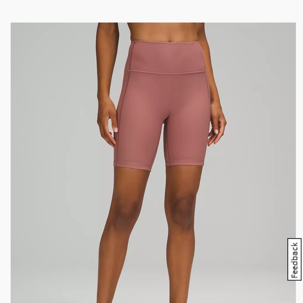 Lululemon Ribbed Contoured High-Rise Short 8” Size 12, Spiced Chi